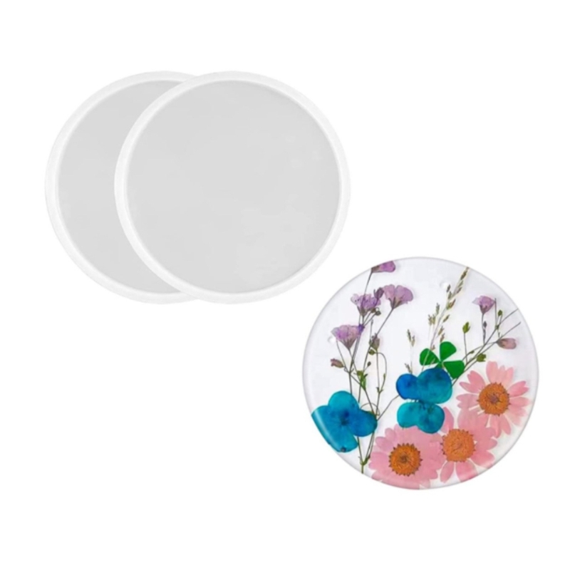 Jewelry Making Table - Molde redondo de resina para posavasos,