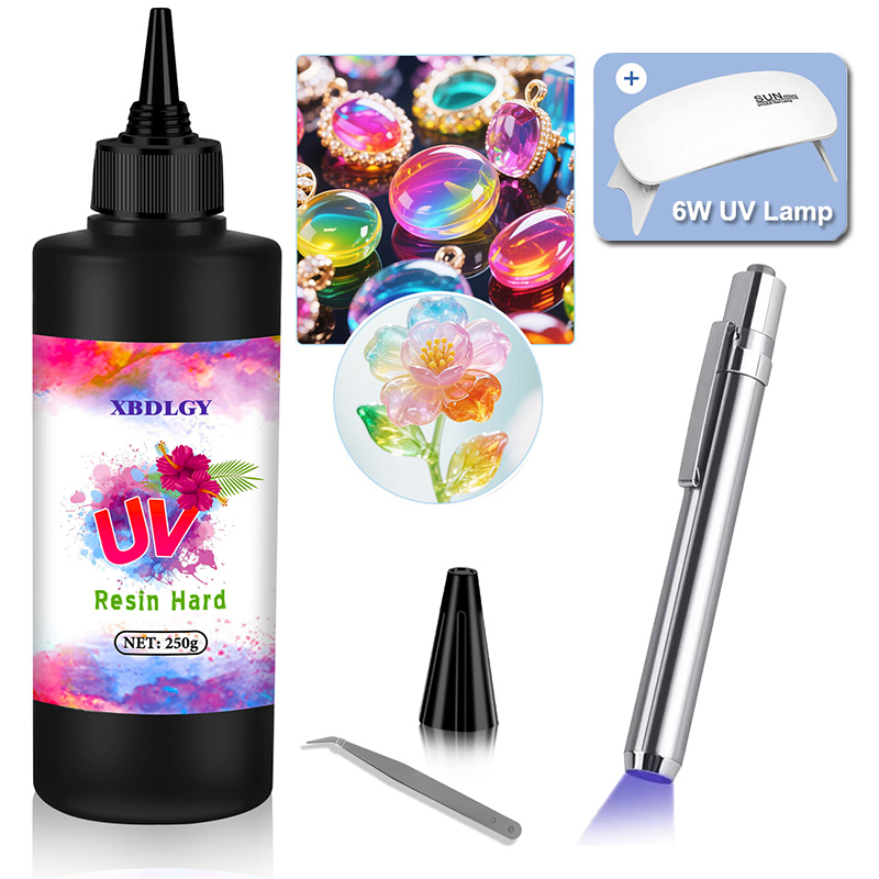 Jewelry Making Light - Pegamento duro de resina UV de