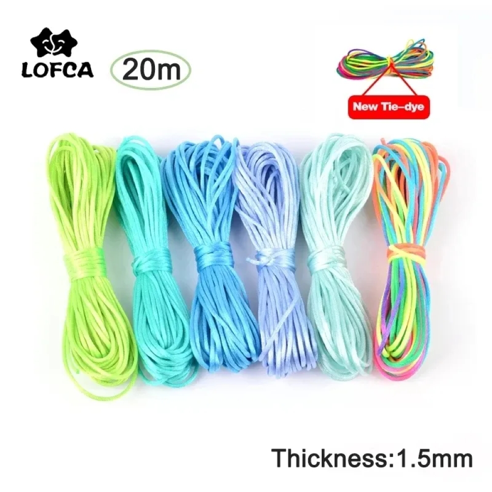 Knotting Cord Silk - 20 m/lote DIY cordones de nailon