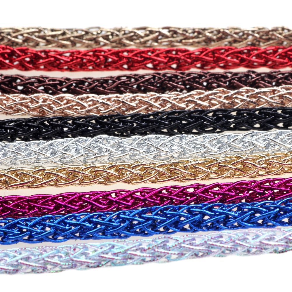 Knotting Cord Silk - OlingArt 4mm 5 m/lote oro plata