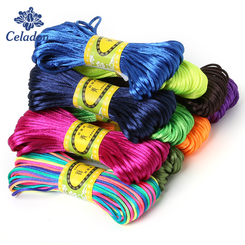 Knotting Cord Silk - Cordón de macramé de seda satinada