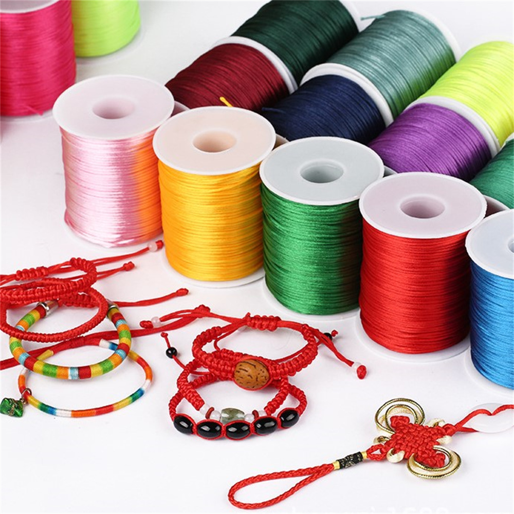 Knotting Cord Silk - Cuerda de nailon de poliéster satinado,