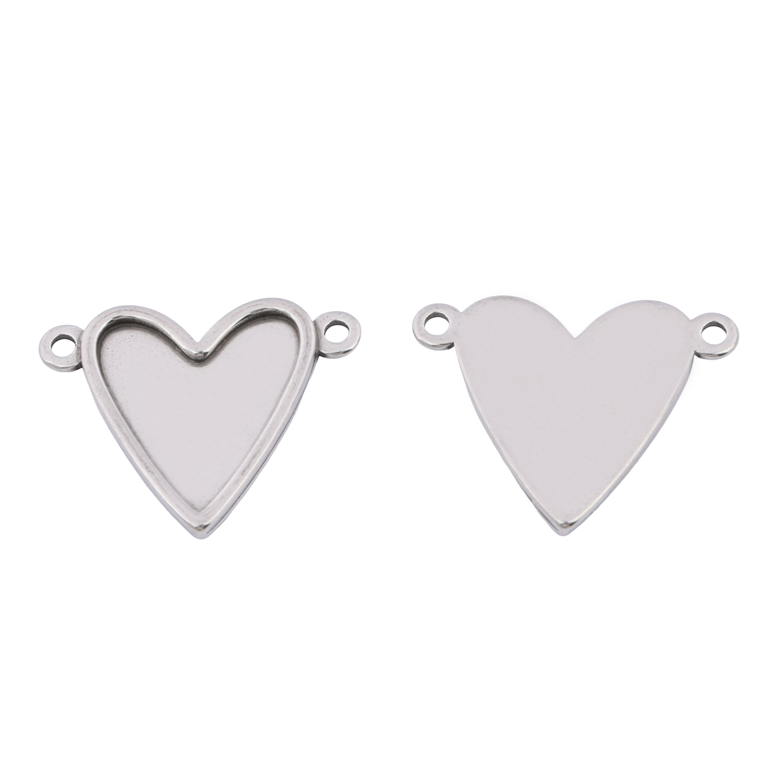Pendant Blank Bezel - 10 piezas de acero inoxidable para