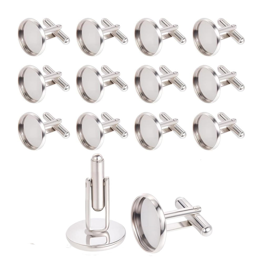 Pendant Blank Bezel - 20 unidades de bases redondas de