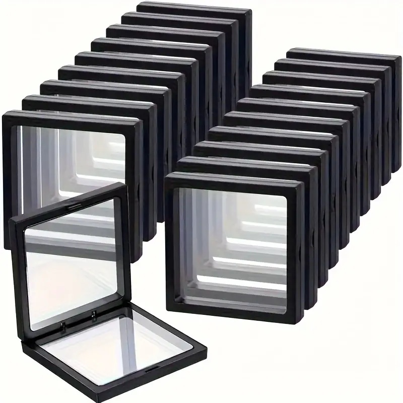 Jewelry Making Organizer Box - 20 piezas Clearview 3D vitrinas flotantes