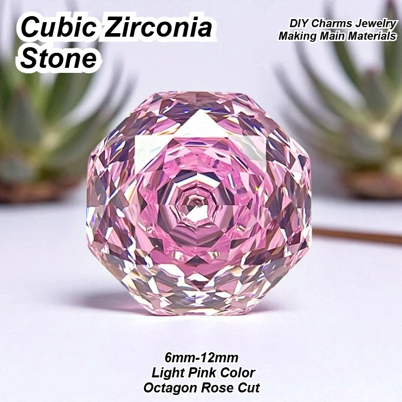 Jewelry Making Light - Piedras de Circonia Cúbica, Corte Octogonal