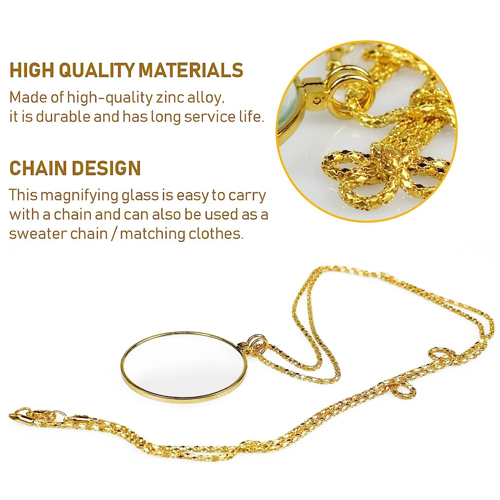 Lupa de collar Monocle portáti - Jewelry Making Magazines reseña y precio