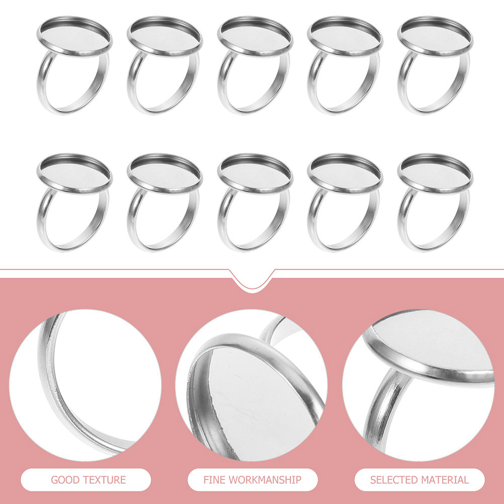 20 Piezas de Bases de Anillo A - Jewelry Making Tools reseña y precio