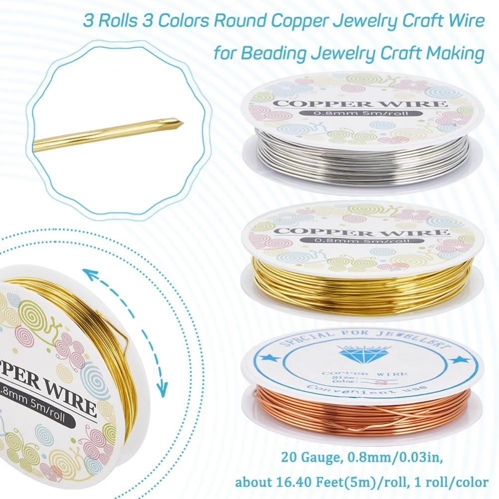 Alambre de cobre para joyería  - Jewelry Making Materials Wholesale reseña y precio