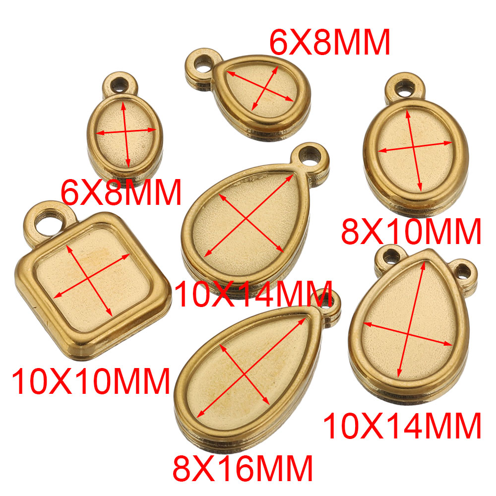 5 piezas de acero inoxidable,  - Pendant Blank Bezel reseña y precio