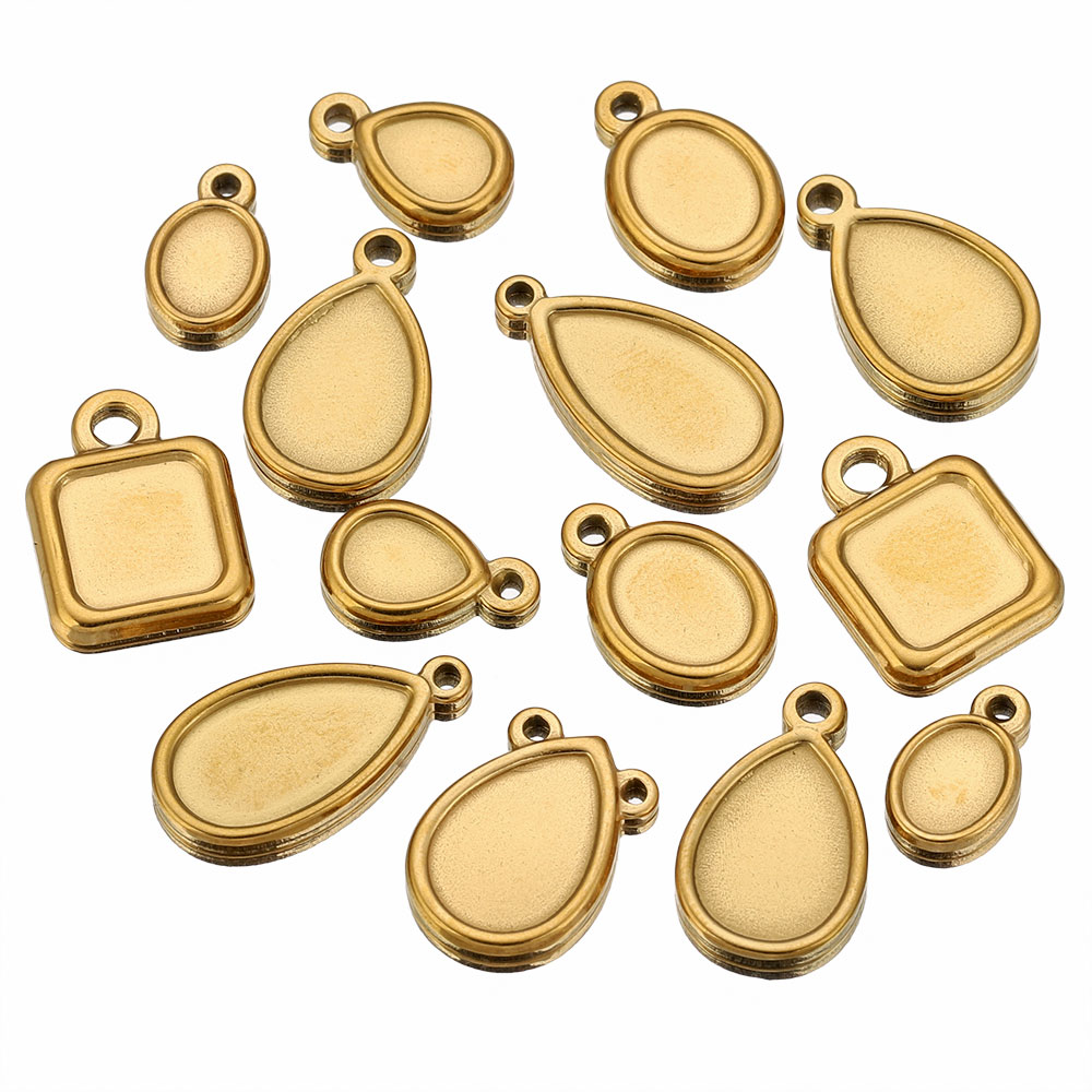 5 piezas de acero inoxidable,  - Pendant Blank Bezel reseña y precio