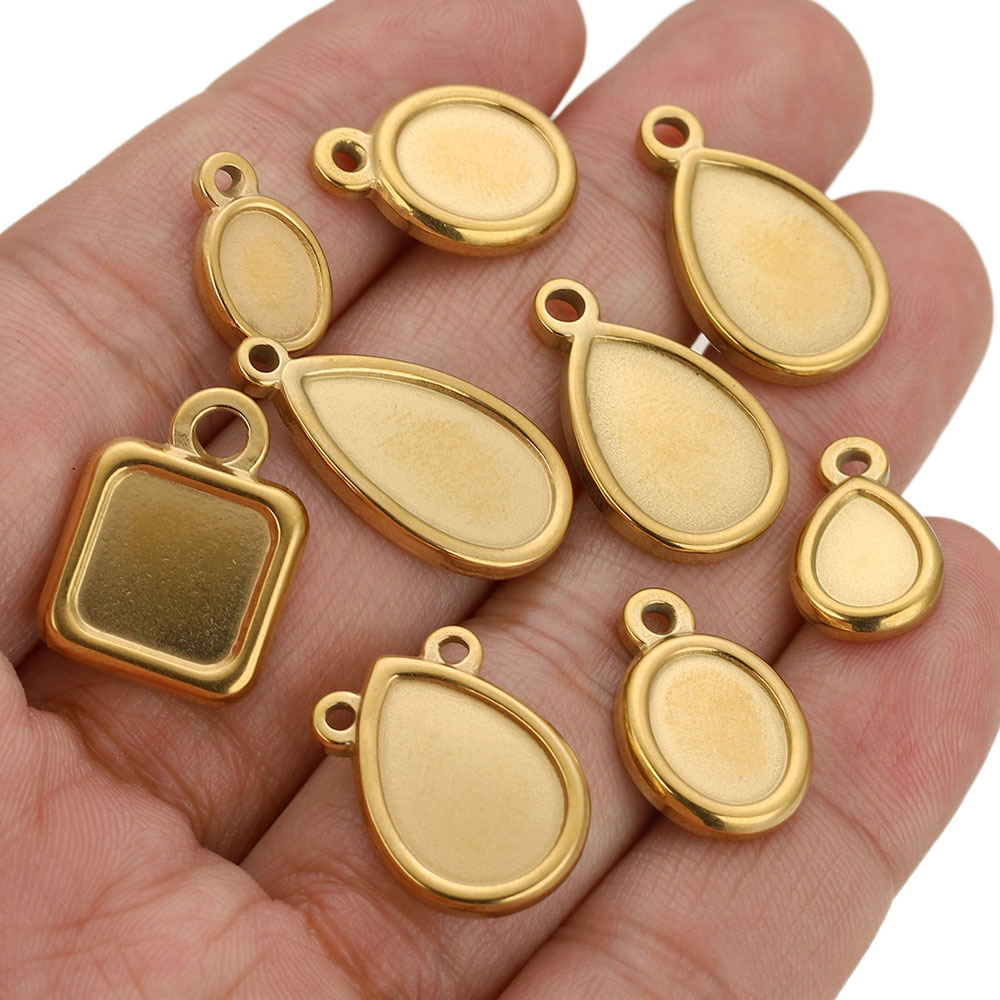 5 piezas de acero inoxidable,  - Pendant Blank Bezel reseña y precio