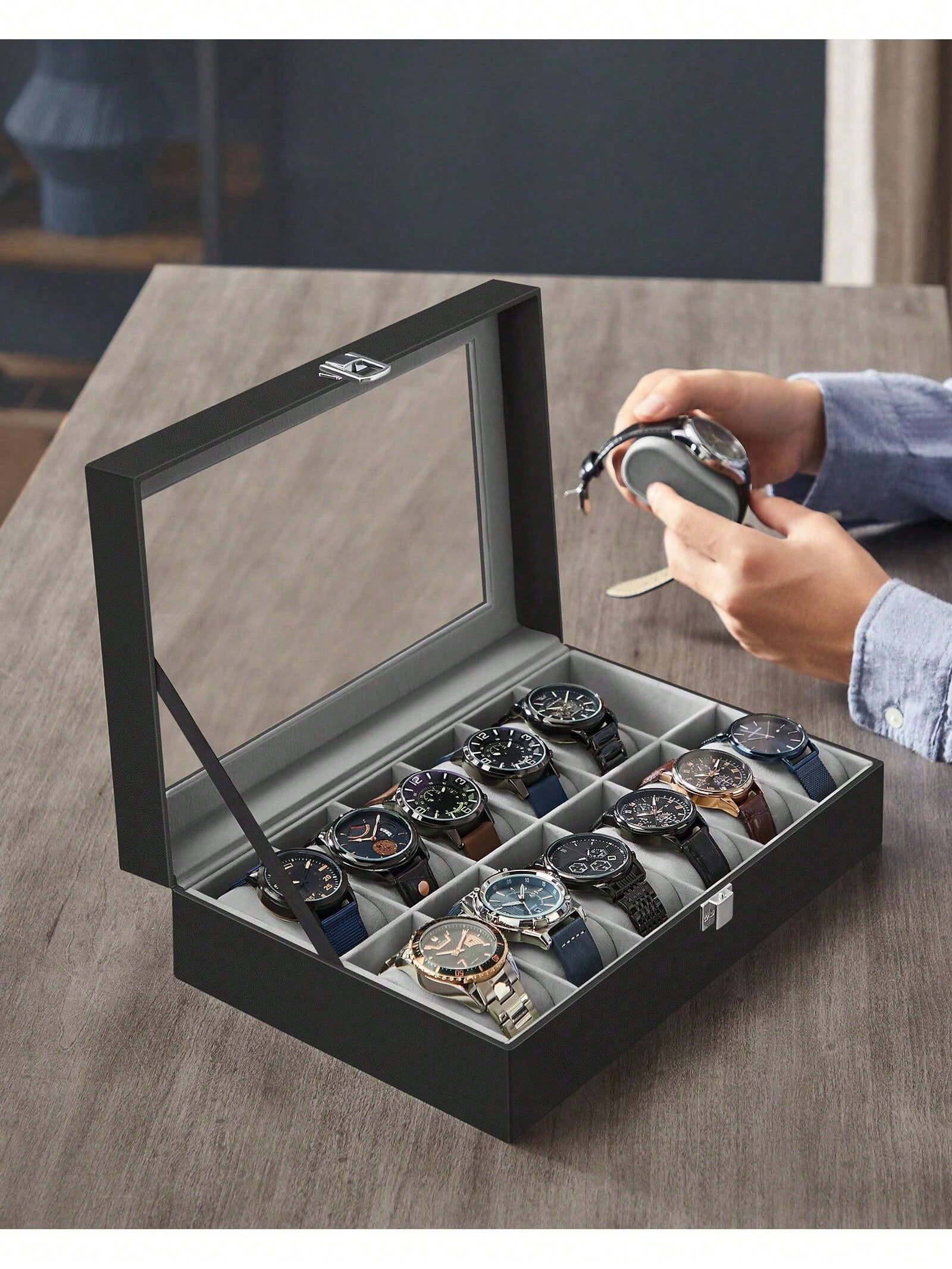 Caja para relojes con cerradur - Jewelry Making Organizer Box reseña y precio