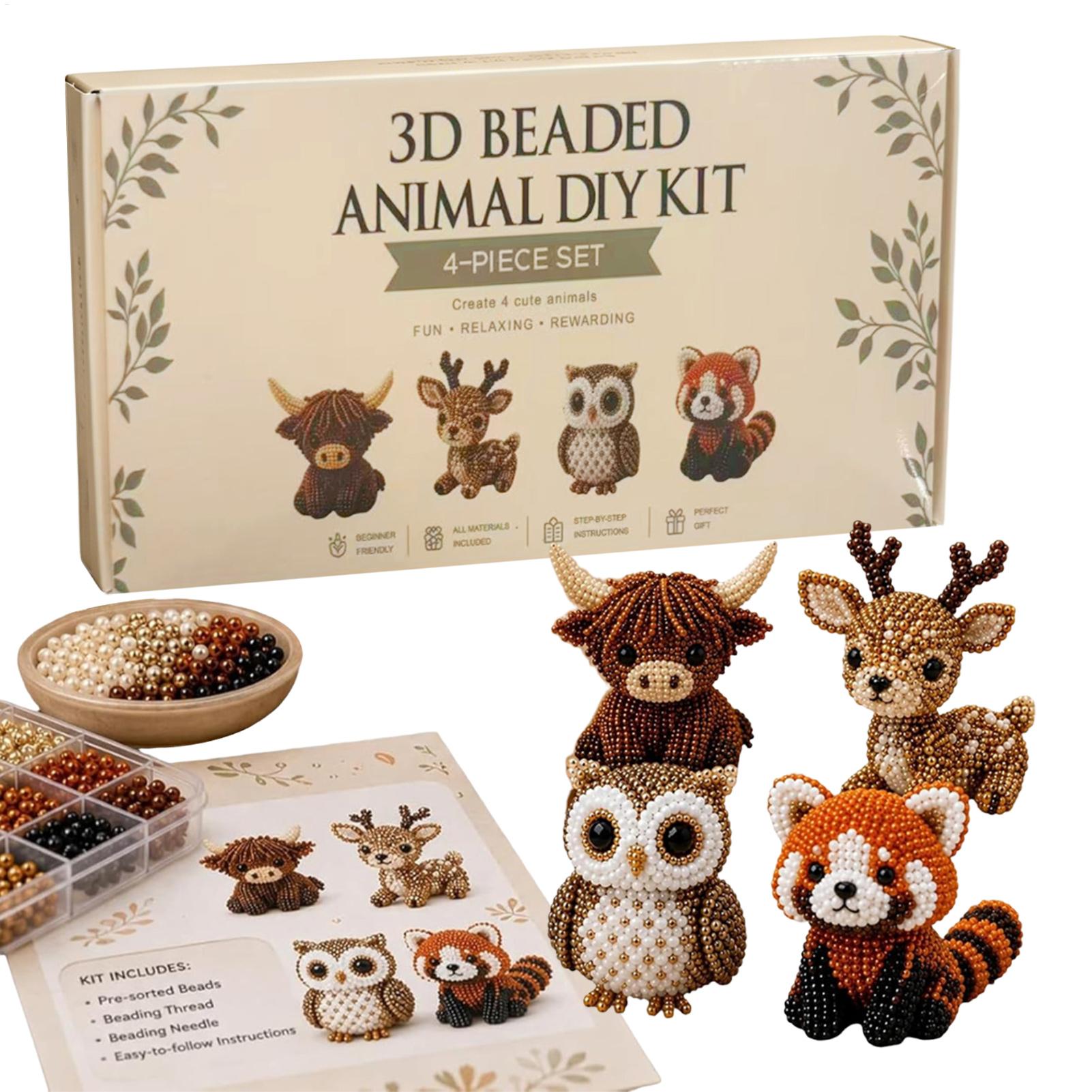 Kit de Animales 3D con Cuentas - Jewelry Making For Beginners reseña y precio