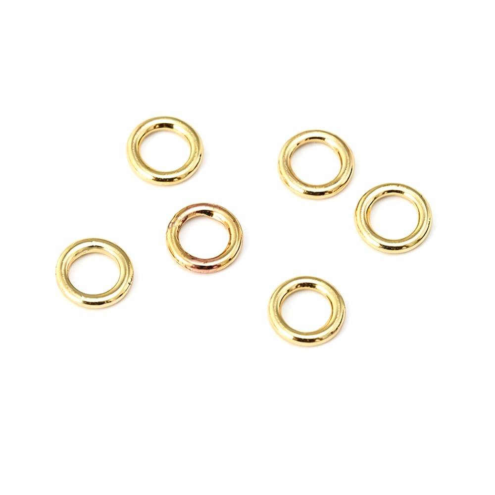 4~14.5MM Anillos Redondos Cerr - Jewelry Making Gold Wire reseña y precio