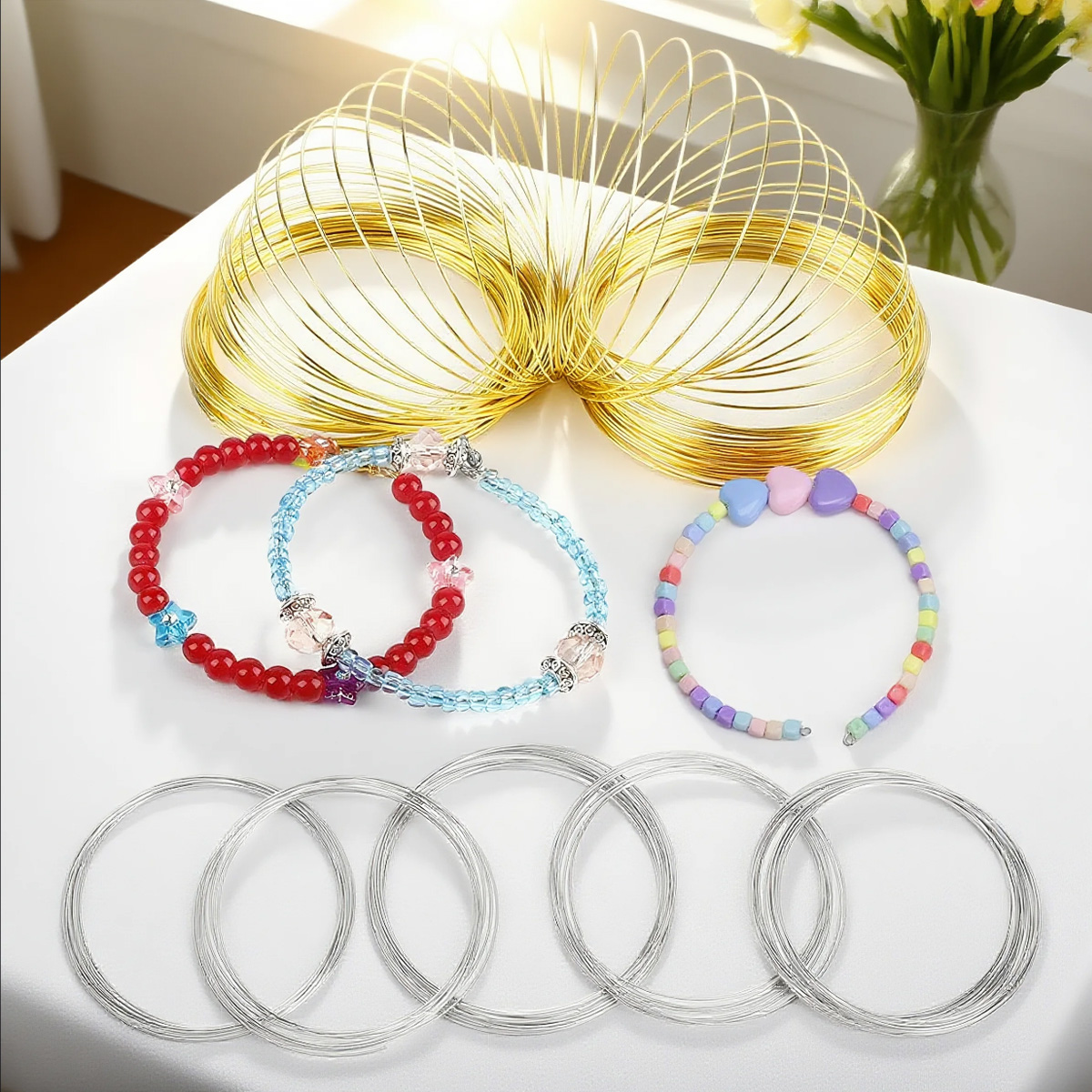 Alambre Memory Wire de Acero I - Jewelry Making Gold Wire reseña y precio