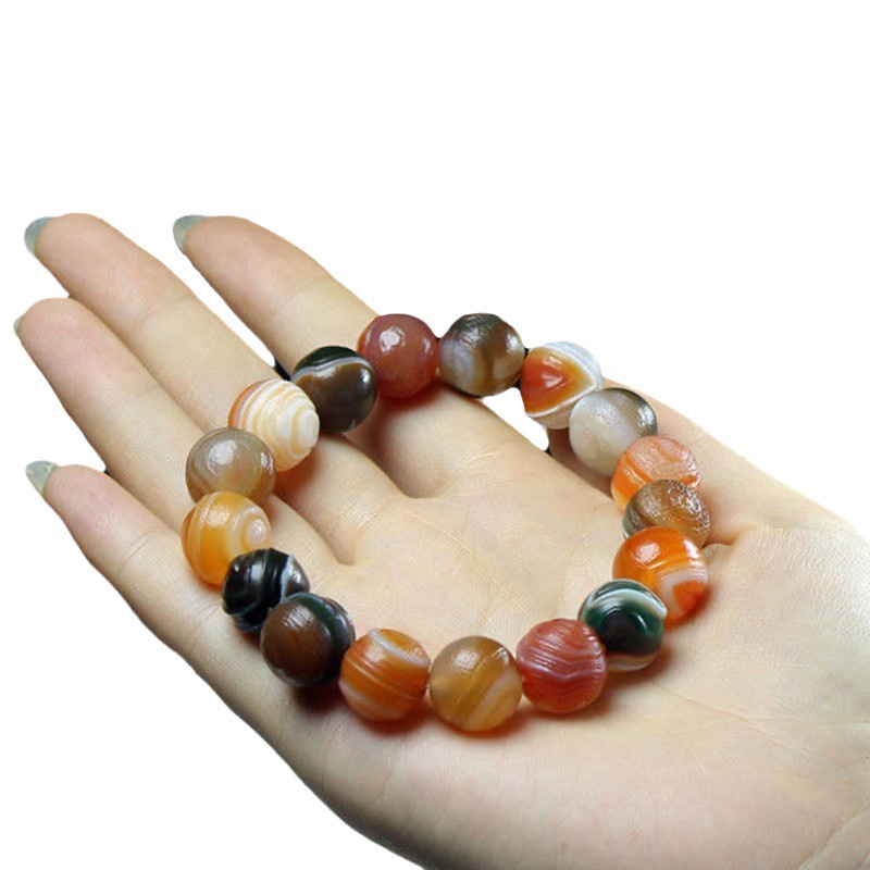 Gobi Stone-pulsera de ágata en - Knotting Cord Silk reseña y precio