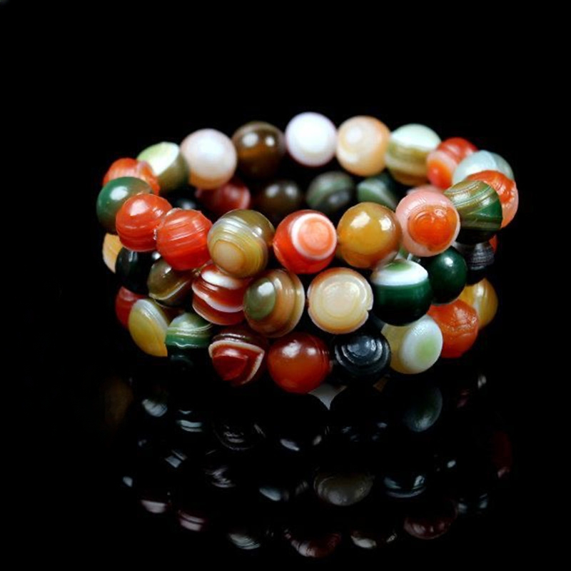 Gobi Stone-pulsera de ágata en - Knotting Cord Silk reseña y precio