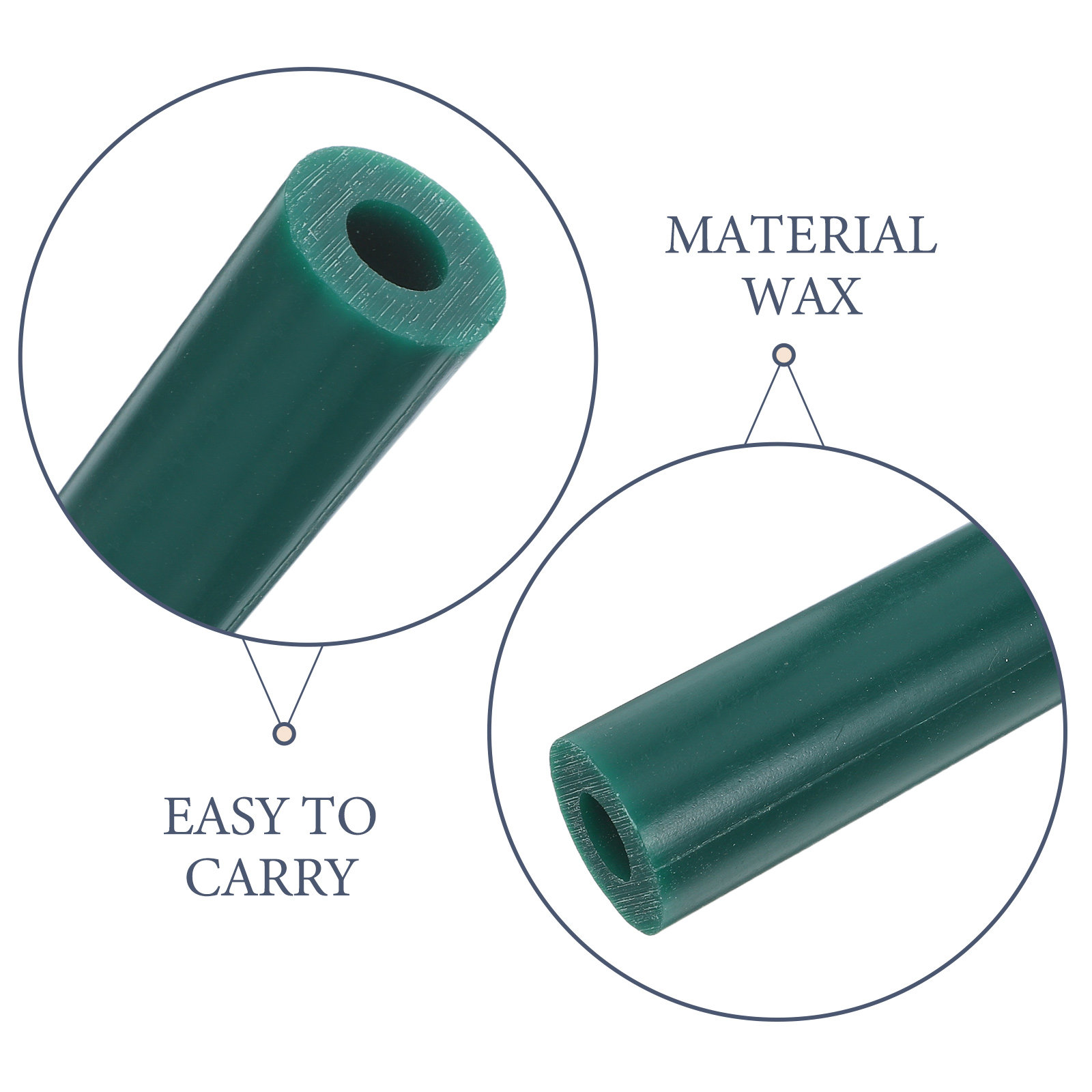 Tubo hueco de cera verde para  - Jewelry Making Tools reseña y precio