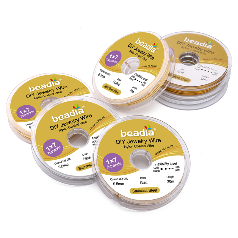 30-50M/Rollo de Cable de Acero - Jewelry Making Gold Wire reseña y precio