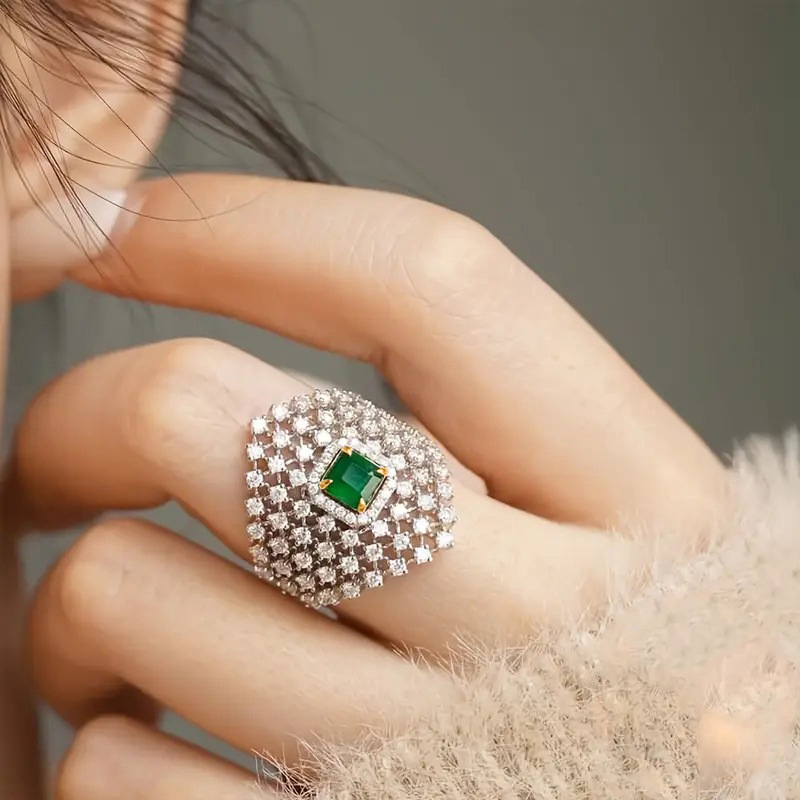 Nuevo Anillo de Zirconia con I - Jewelry Making Magazines reseña y precio
