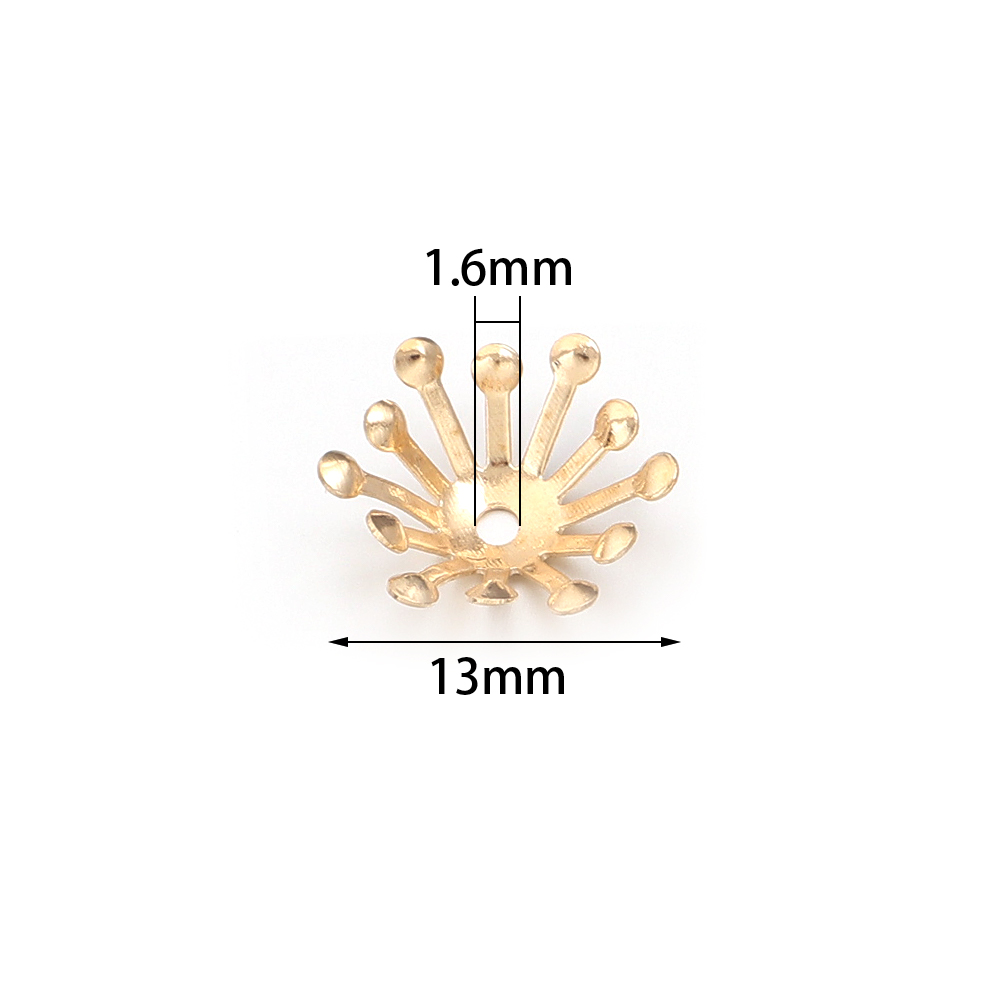 100 Uds. De tapas de flores de - Jewelry Making Materials Wholesale reseña y precio
