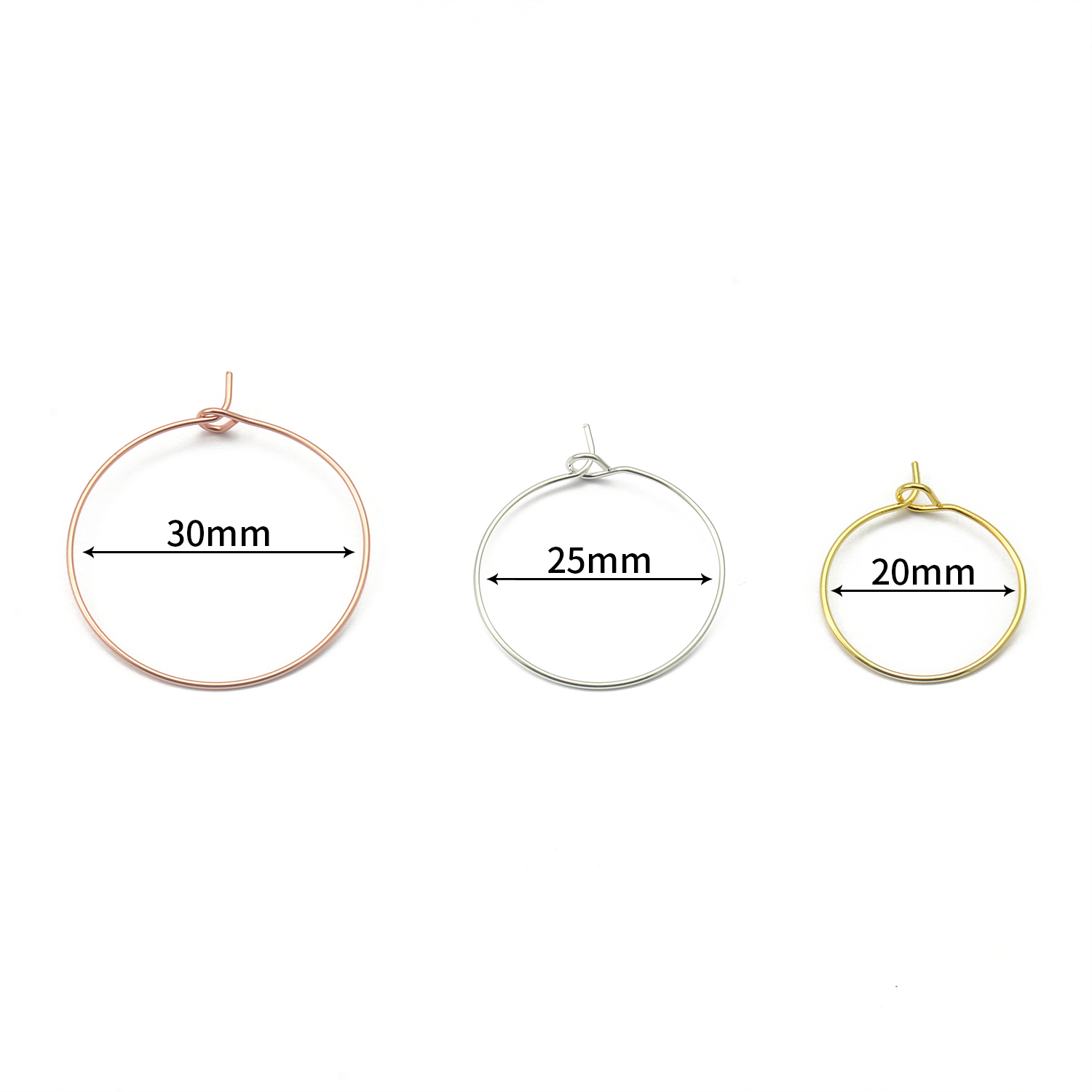 Lote de 50 Piezas de Aros de A - Jewelry Making Gold Wire reseña y precio