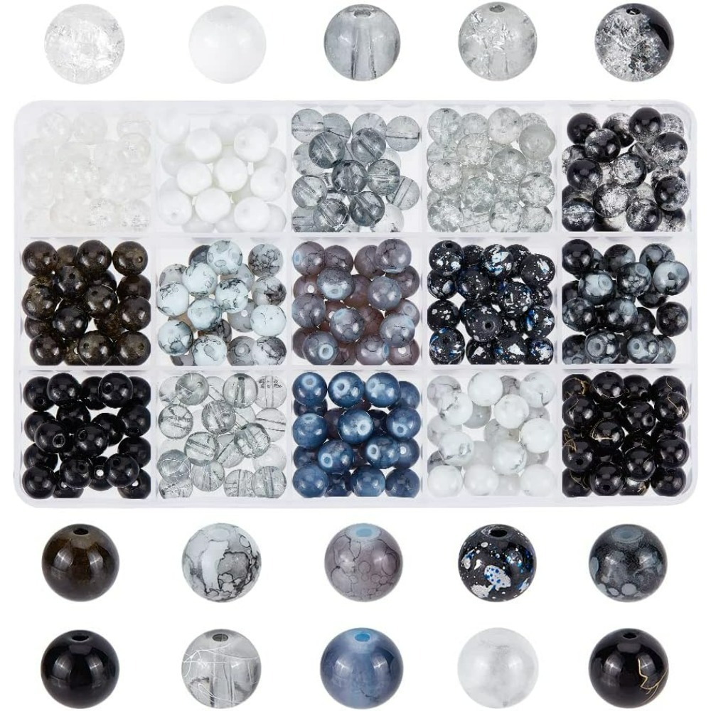 300 Uds. Cuentas de vidrio neg - Jewelry Making Course reseña y precio