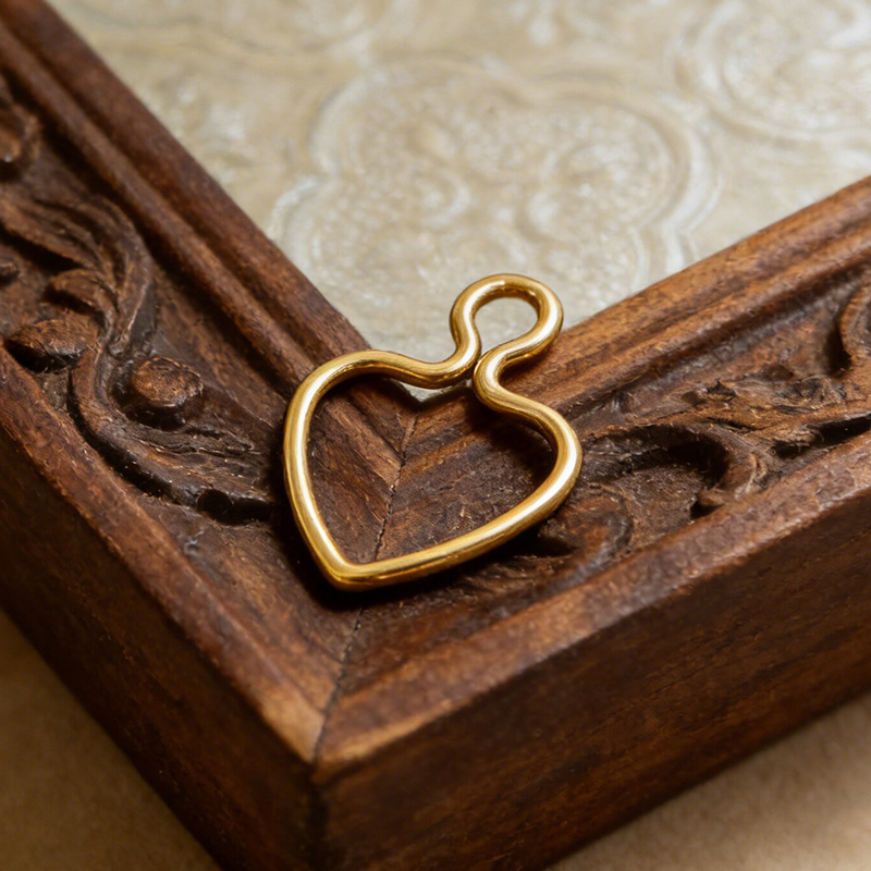 Colgante de corazón de alambre - Jewelry Making Gold Wire reseña y precio
