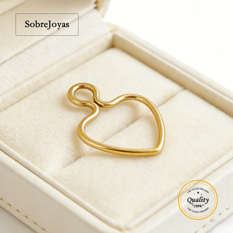 Colgante de corazón de alambre - Jewelry Making Gold Wire reseña y precio