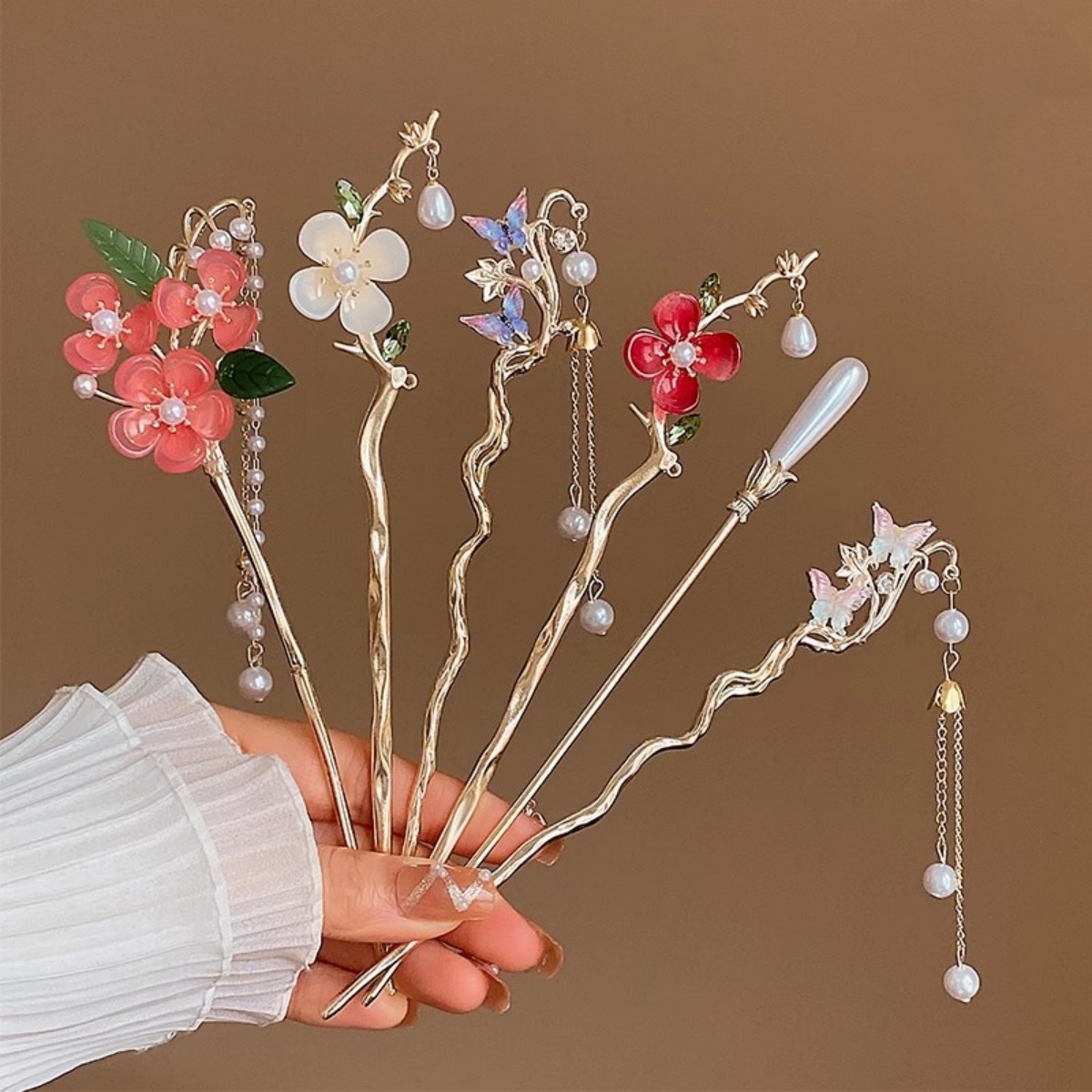 2025 nueva horquilla de flor p - Jewelry Making Adults reseña y precio